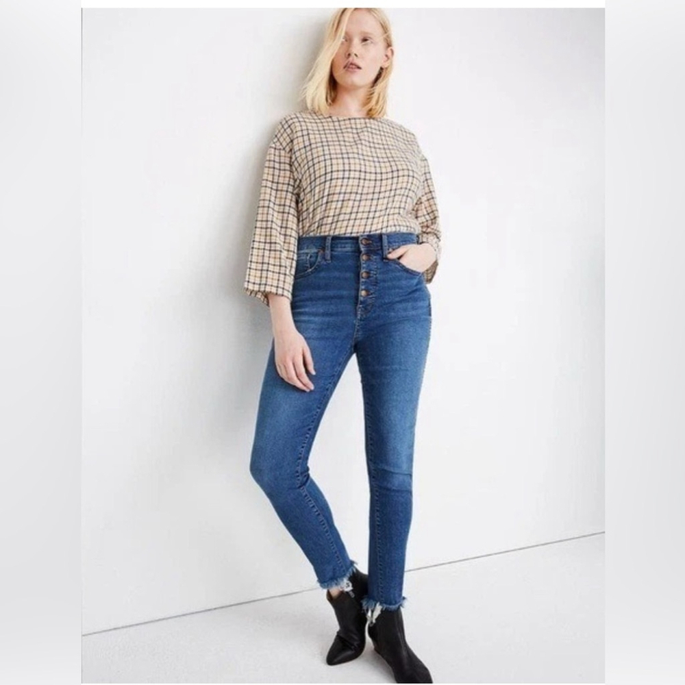 Madewell 10“ high rise skinny crop size 32
